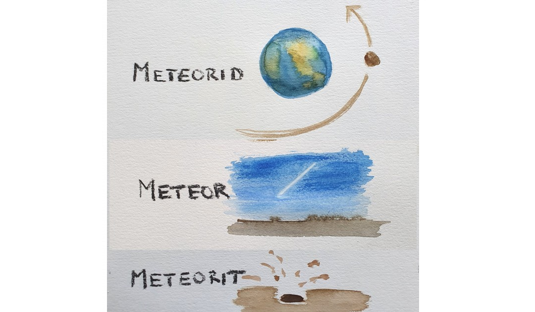 126 Impuls Meteorid Meteor Oder Meteorit Dpg